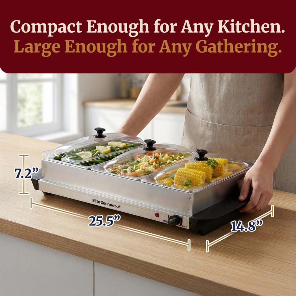 EWM-6171 Buffet Server with Temperature Control