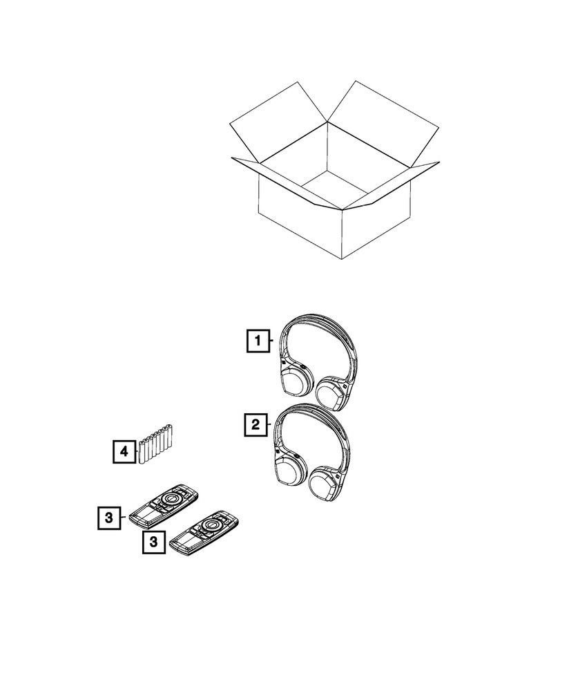Genuine Mopar Wireless Infrared Remote 68436455AA
