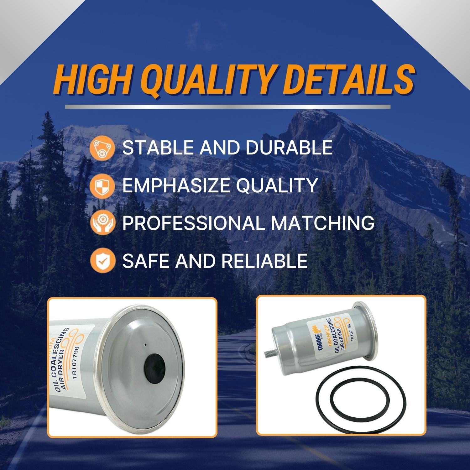 Air Dryer Cartridge for AD-9 065225 Replaces Bendix 107794 107796 107797