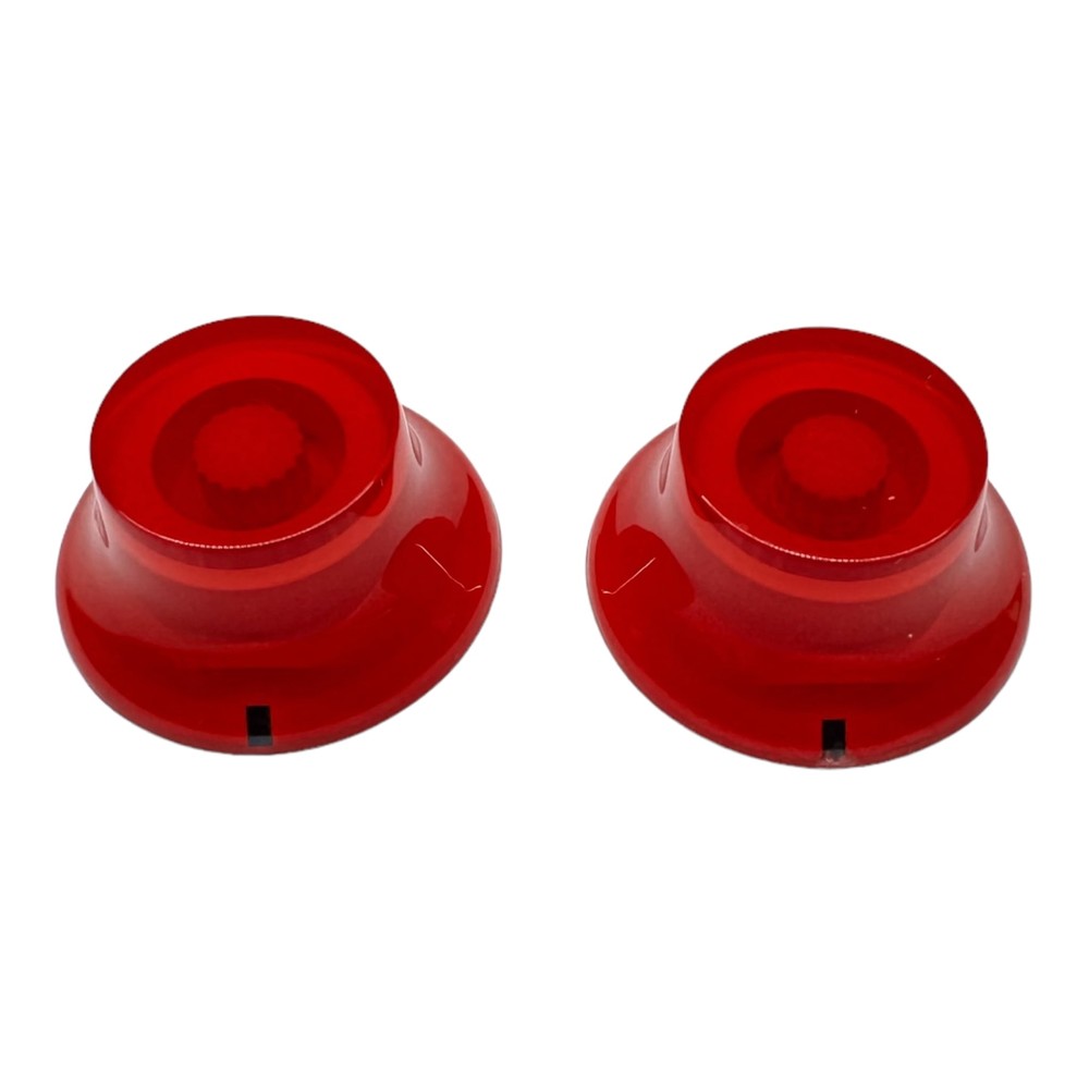 AxLabs Bell Knobs - No Numbers (Set of 2), Red
