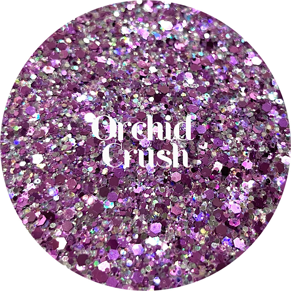 Premium Polyester Glitter - Purple Chunky mix