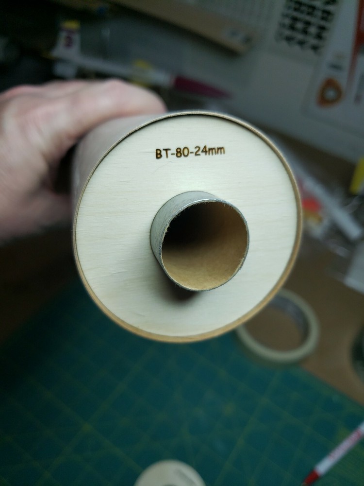 BT-80 X 24mm Centering Ring Set For Estes model rocket kits laser cut ply.
