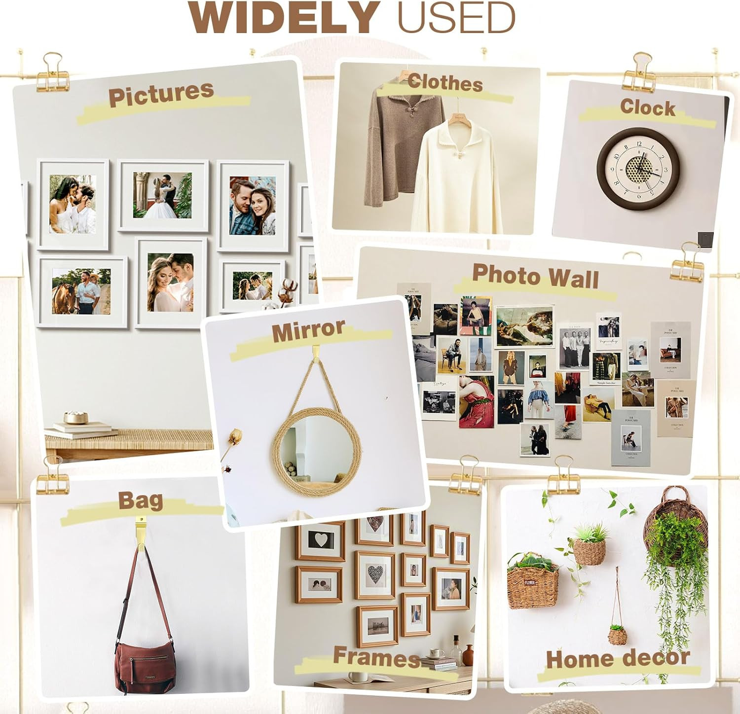 322Pcs Picture Hanging Kit, Professional Picture Hangers with Hooks, Nails, Wire