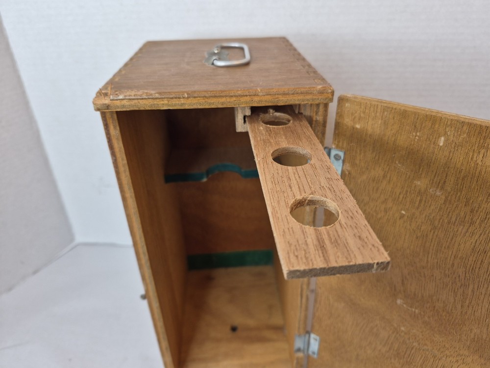 Vintage Monolux 600x Microscope Replacement Wood Storage Case