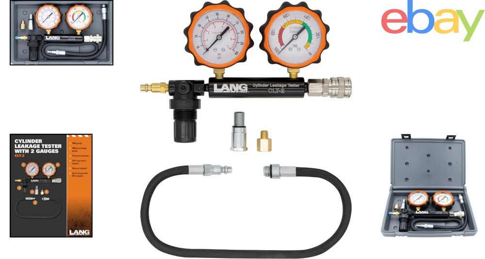 Cylinder Compression Tester Kit with Long Adapter and Pressure Control
