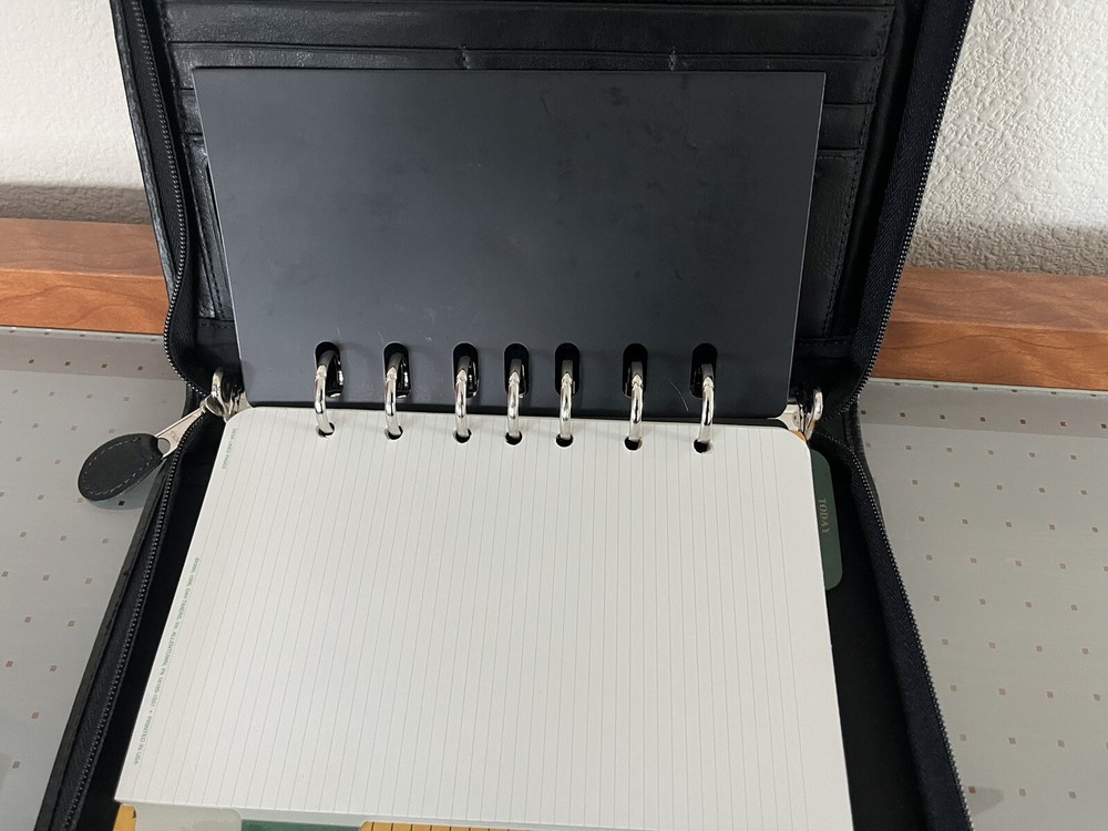 Leather Zippered Planer Black Cover