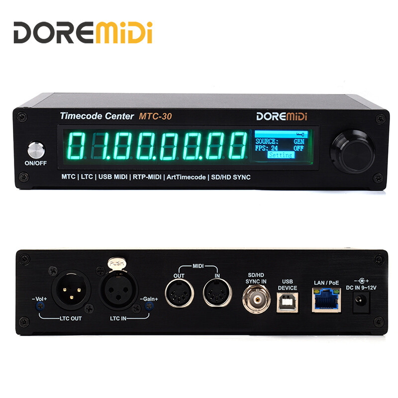 DOREMiDi Timecode Center (MTC-30) Multifunctional Time Code Product