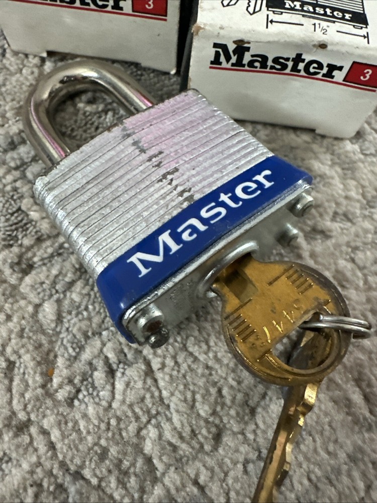 5-PACK Master Lock No 3 Commercial Maximum Security Locks Keyed Alike