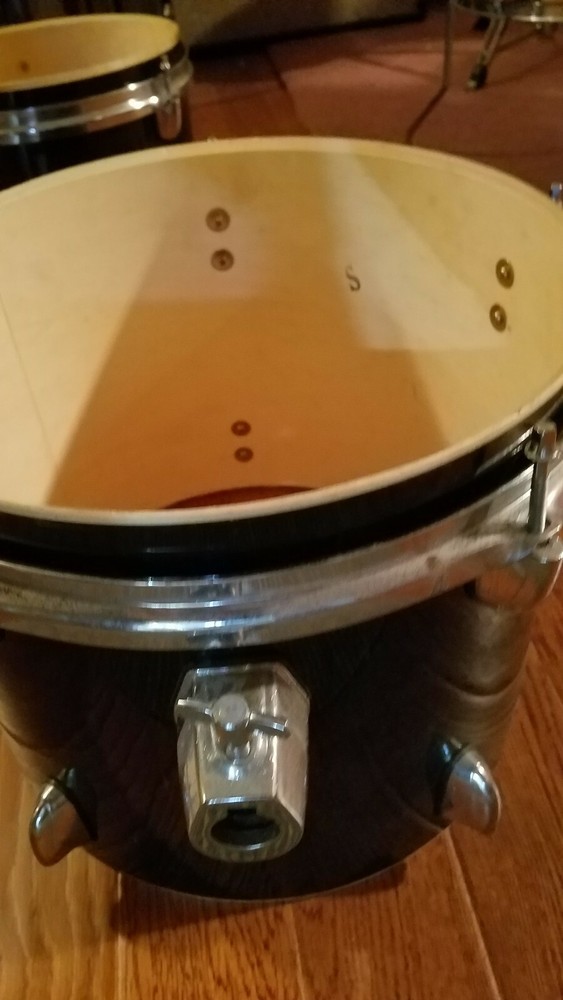 fender drum starcaster 12in tom black for parts