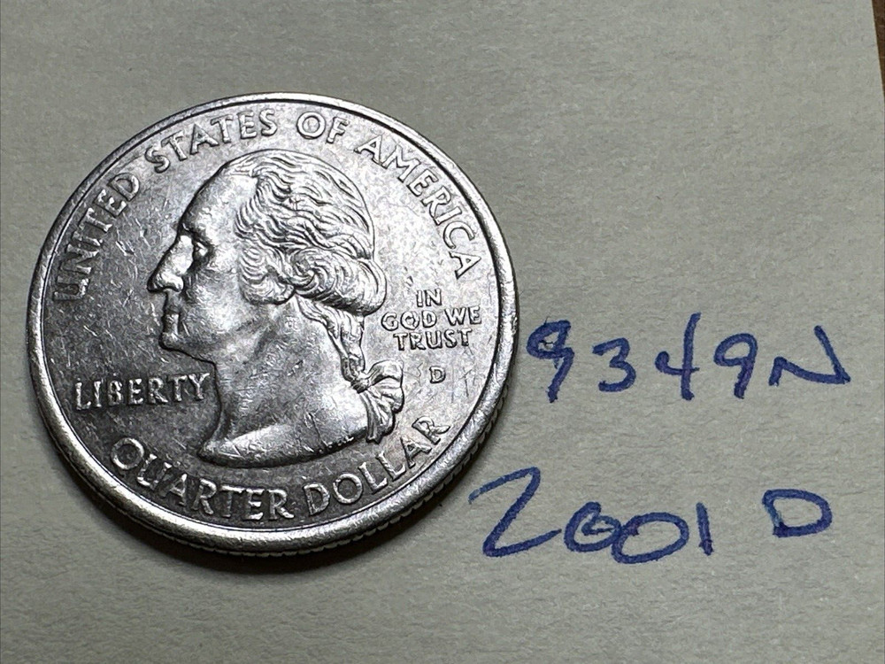 2001 D Rhode Island Quarter 9349N