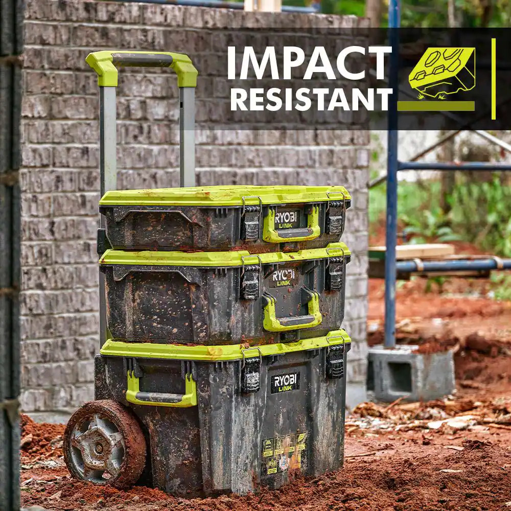 22.2 In. LINK Rolling Tool Box with LINK Medium Tool Box and LINK Standard Tool