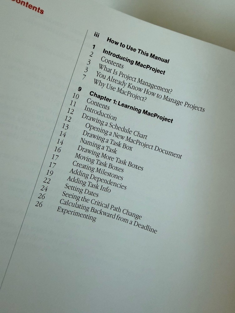 Vintage MacProject Apple Software Manual 1984 Macintosh Computer
