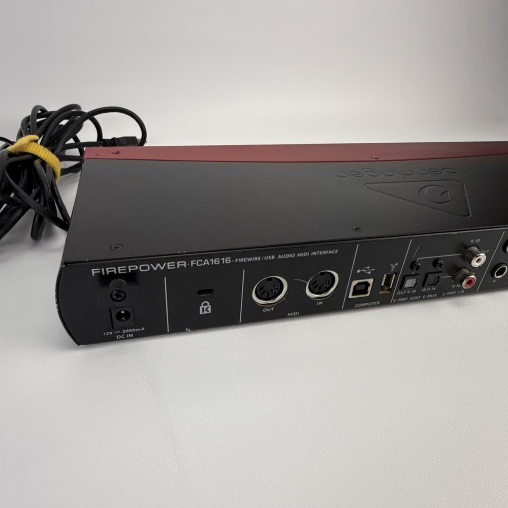 Behringer FCA1616 FireWire/USB Audio/ADAT/MIDI Interface with Cables