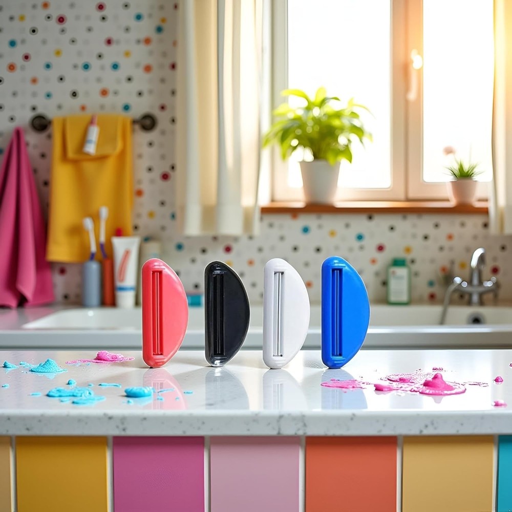 3pc Random Multicolour Toothpaste Squeezer, Toothpaste Tube Squeezer Dispenser