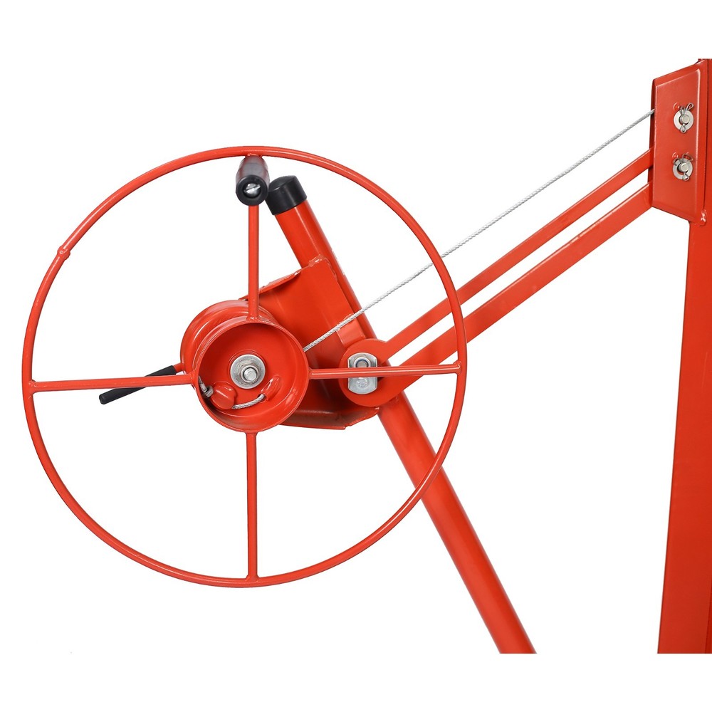 16ft Red Drywall Panel Hoist Lift Jack Rolling Lifter