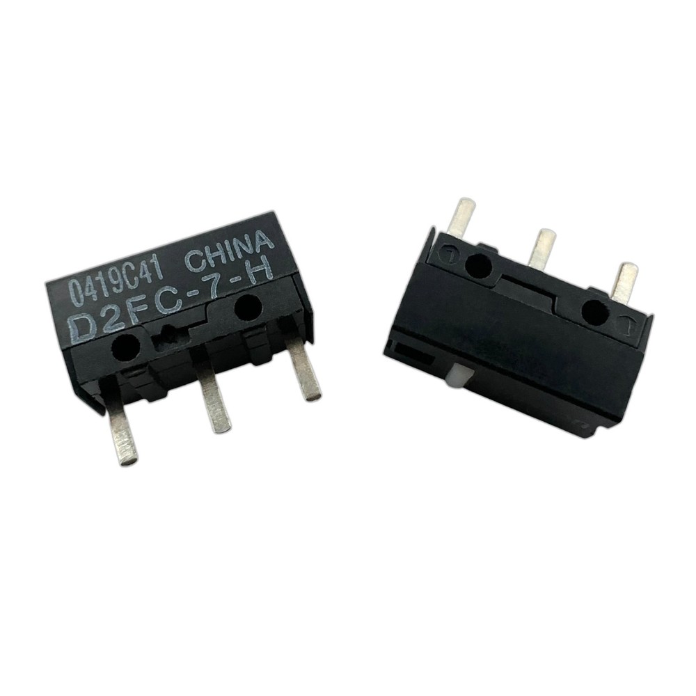 2x Omron D2FC-7-H White Dot 3-Pin Mouse Micro Switch