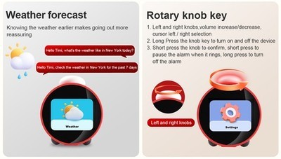 Bluetooth 5.0 WiFi AI Smart Clock Display Speaker Clock Connection