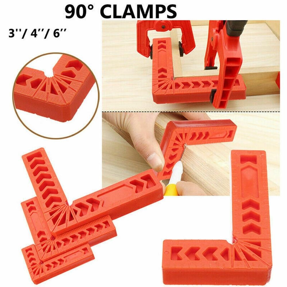 L Shape Corner Clamping Square Right Angle Clamps Ruler 90 Degree Woodwork Tool