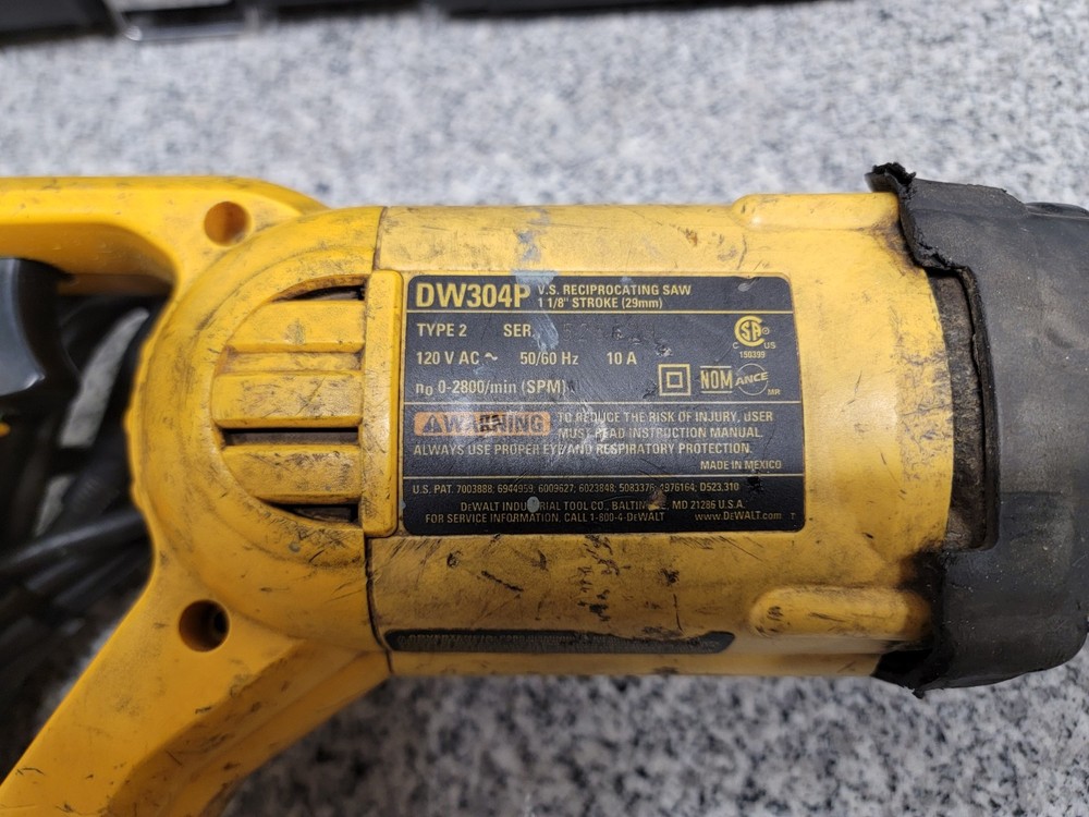 DeWalt DW304P Variable Speed Reciprocating Saw Corded Electric Construction Tool