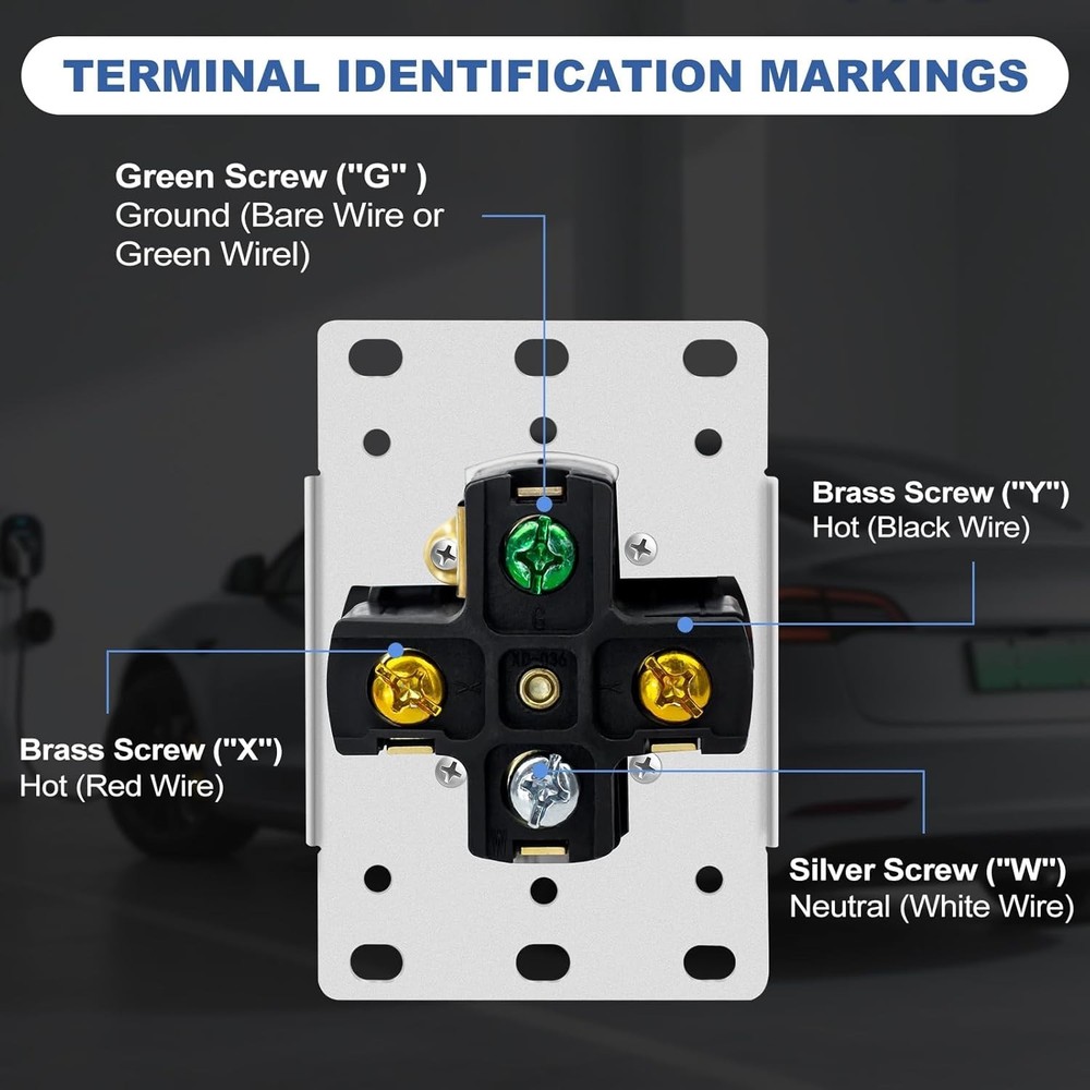 Heavy-Duty NEMA 50A EV Charging Outlet