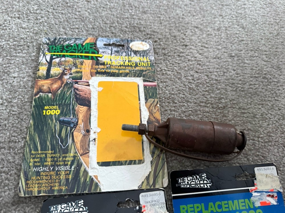 Game Tracker 1000 Unit Spooled Up Plus 2 Additional Spools- New Old Stock