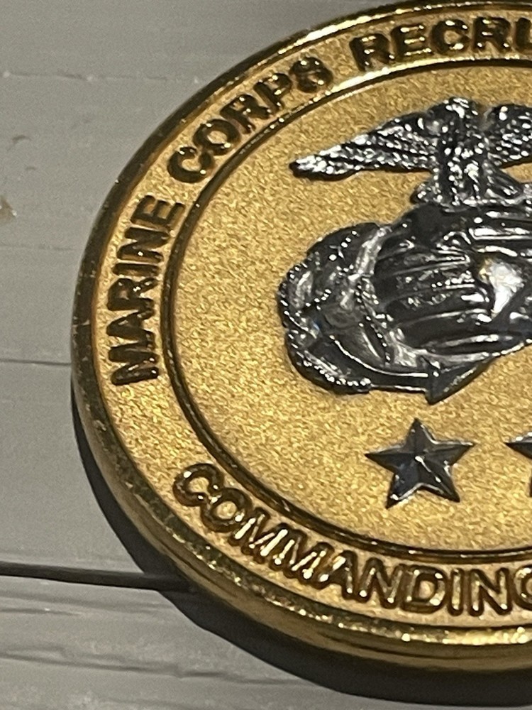 Marine Corps Recruiting Command Challenge Coin Presented by 2-Star General USMC