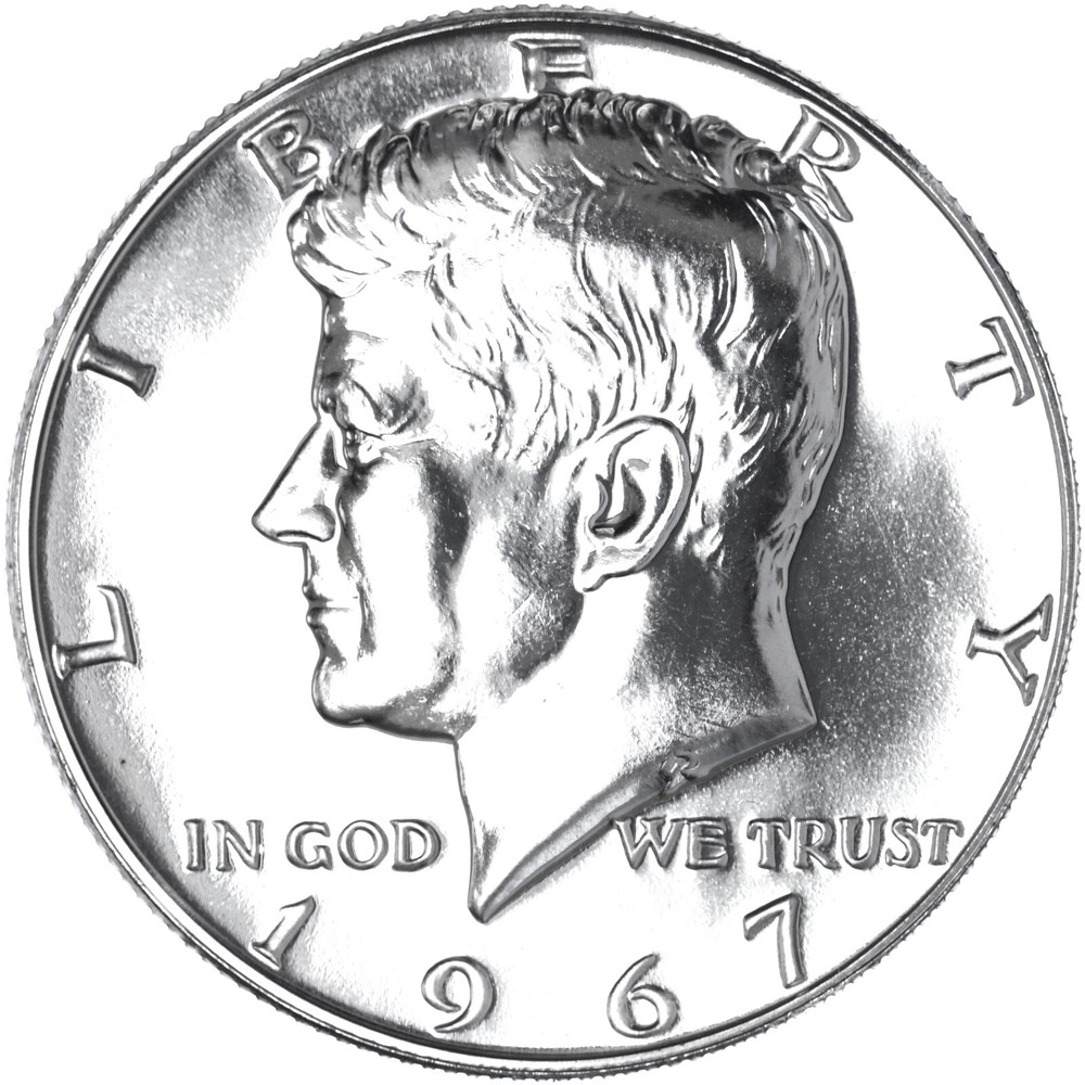 1967 SMS Kennedy Half Dollar Gem BU Special Mint Set 40% Silver