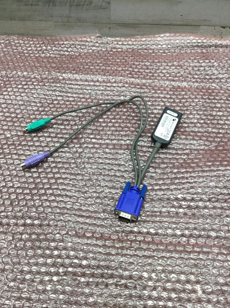 Used Avocent Modular Server KVM Switching Adapter AVRIQ-PS2 Network VGA Cable