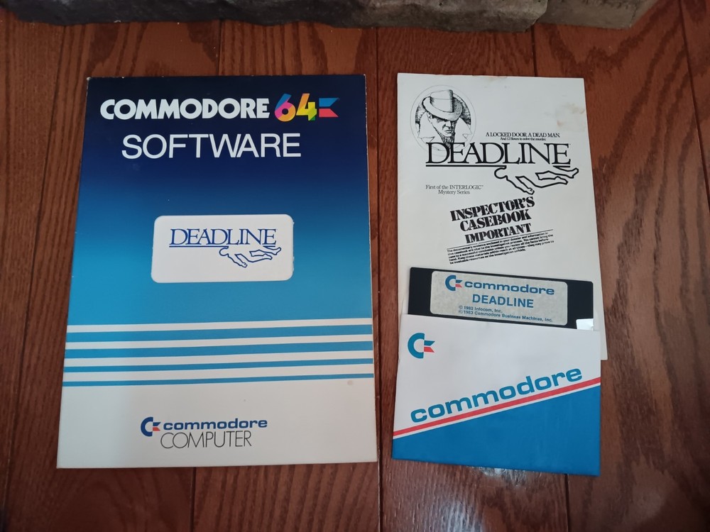 Commodore 64 Deadline Computer Game Software Tested/Works