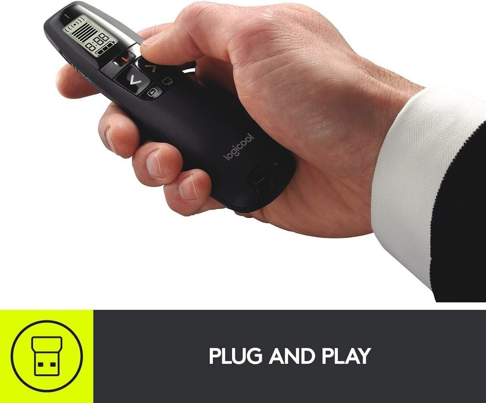 Wireless Presenter R800 with Green Laser PowerPoint Clicker Remote