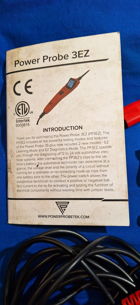 Power Probe PP3 EXREDAS With case extra long leads, Instructions Tested & workin