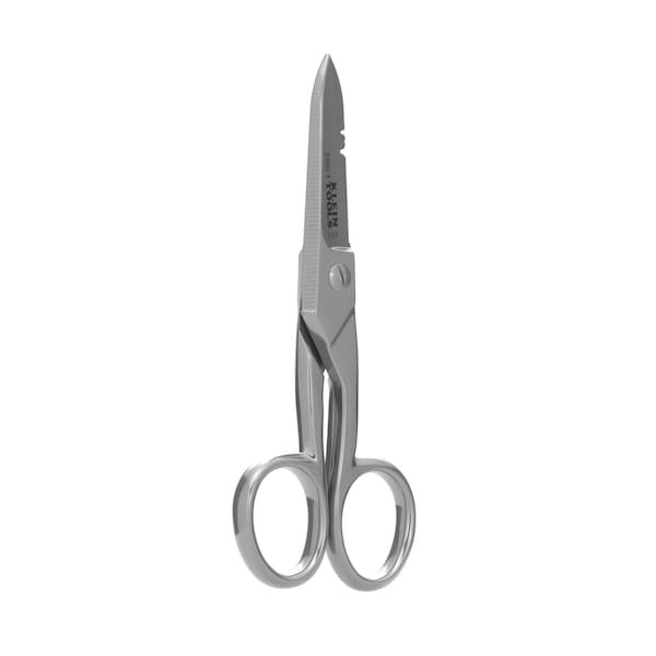 Klein Tools 2100-7 Electrician's Scissors, Nickel Plated