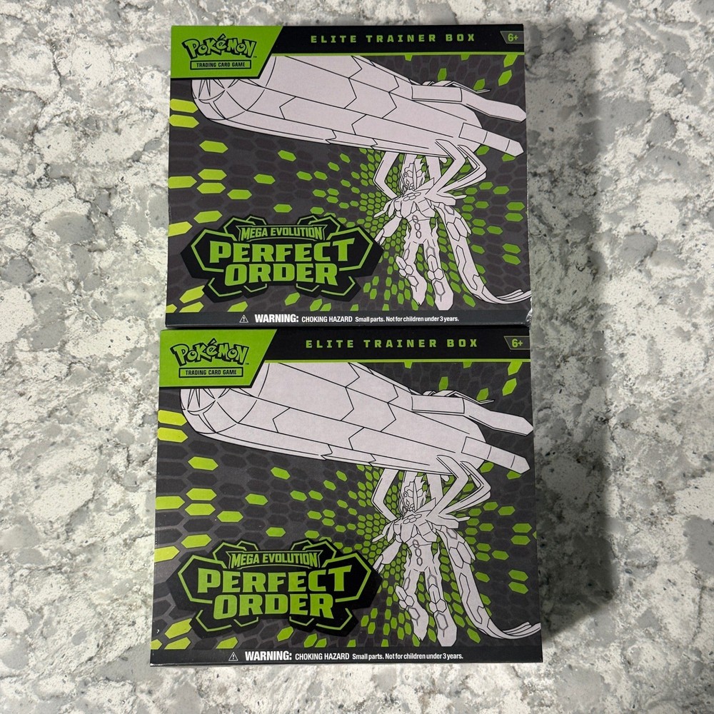 Pokemon Mega Evolution Perfect Order Elite Trainer Box Zygarde (2 Pack) - SEALED