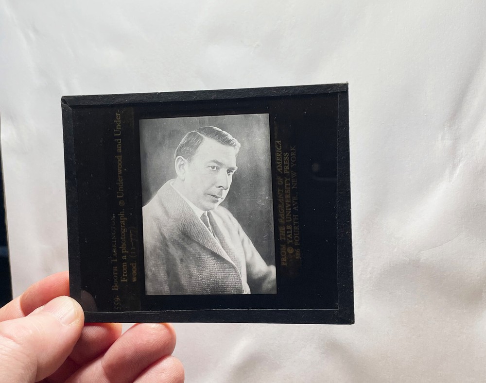 Booth Tarkington  glass slide