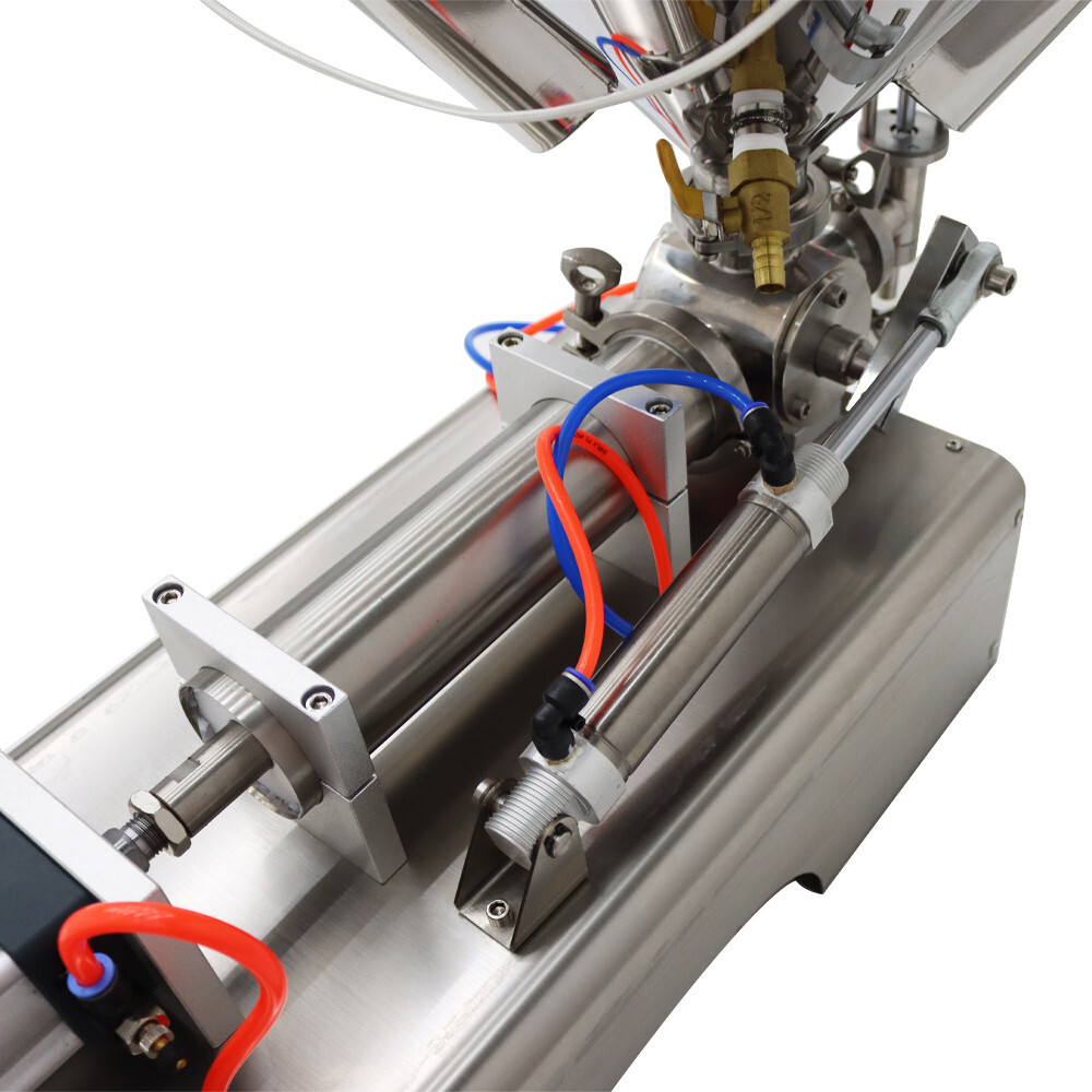 110V 50-500ml Pneumatic Paste liquid Heating Filling Machine Single-head