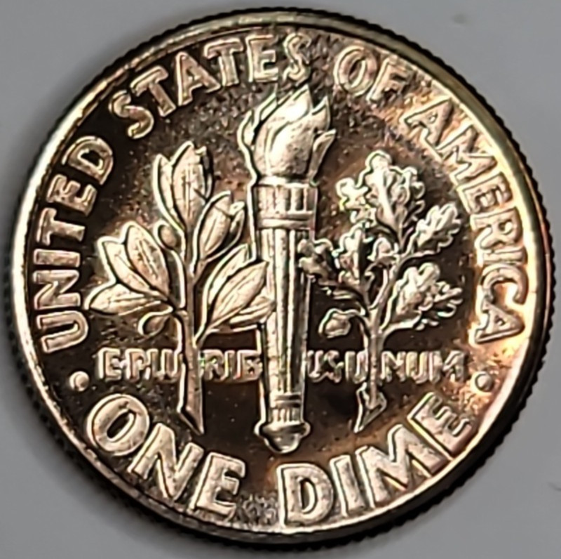 1963 PROOF ROOSEVELT DIME 90% SILVER NICE HEAVILY TONED