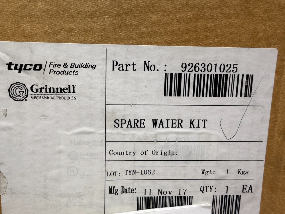 Tyco 926301025 Spare Waier Kit