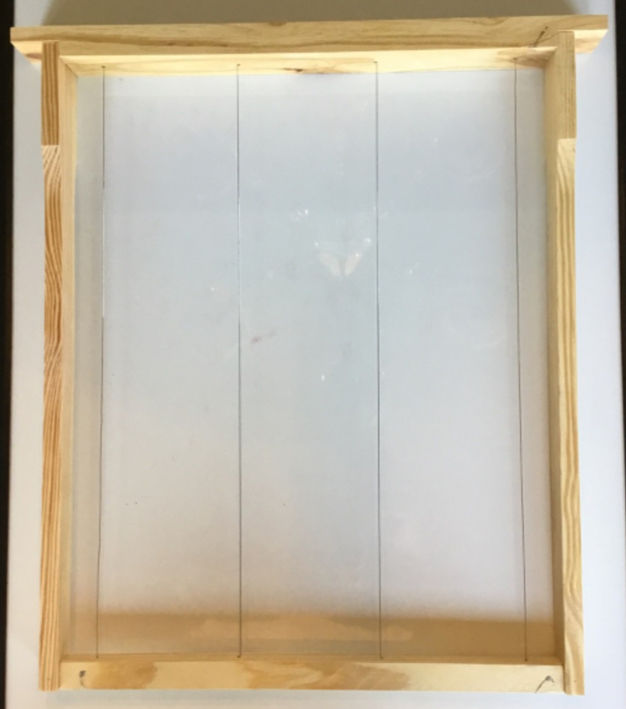 2 pack- assembled Layens frames with wire- ready for starter strip; made by hand