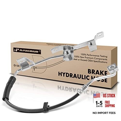 Front Driver Brake Hydraulic Hose Compatible with Select Dodge Models - Ram