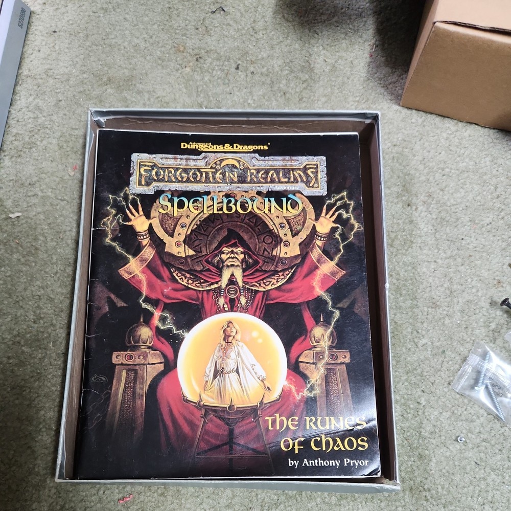 AD&D Forgotten Realms Spellbound Box Set Incomplete