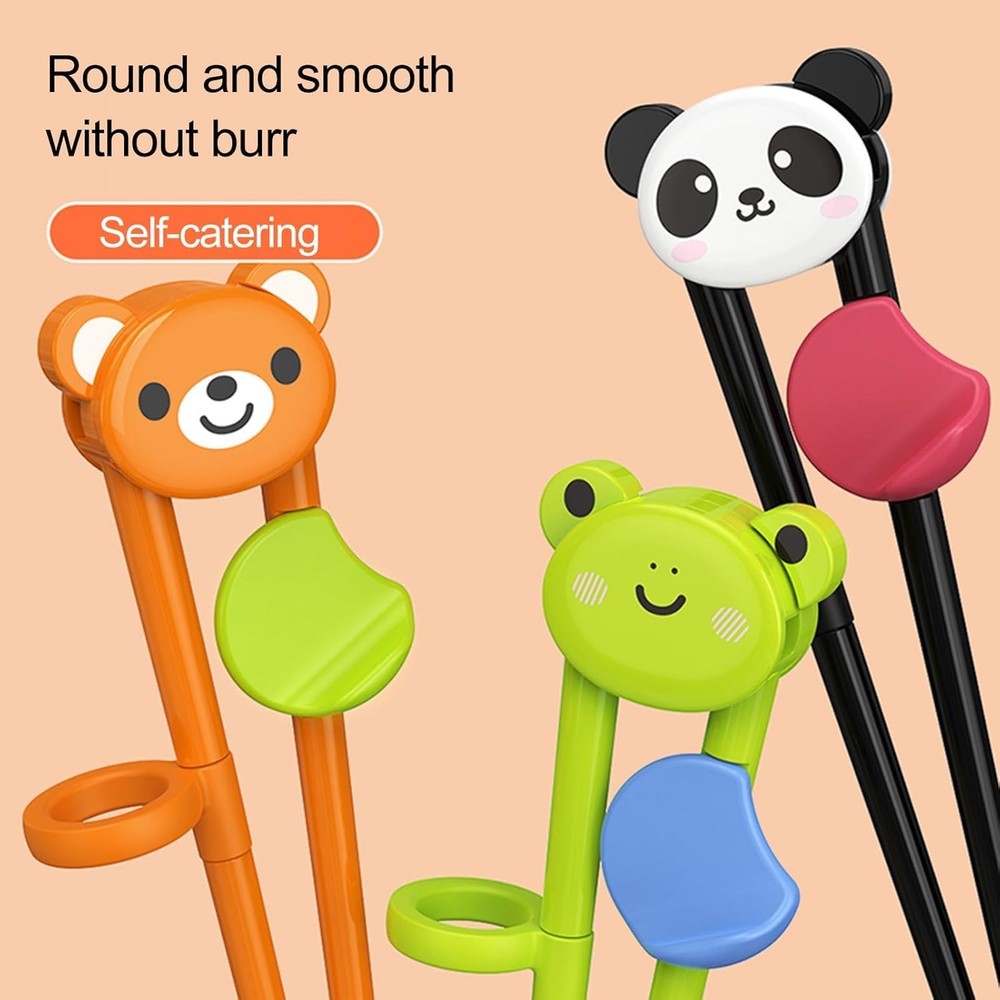 Black Training Chop-sticks, Training Chop-sticks Comfortable Grip Chewable Ca...