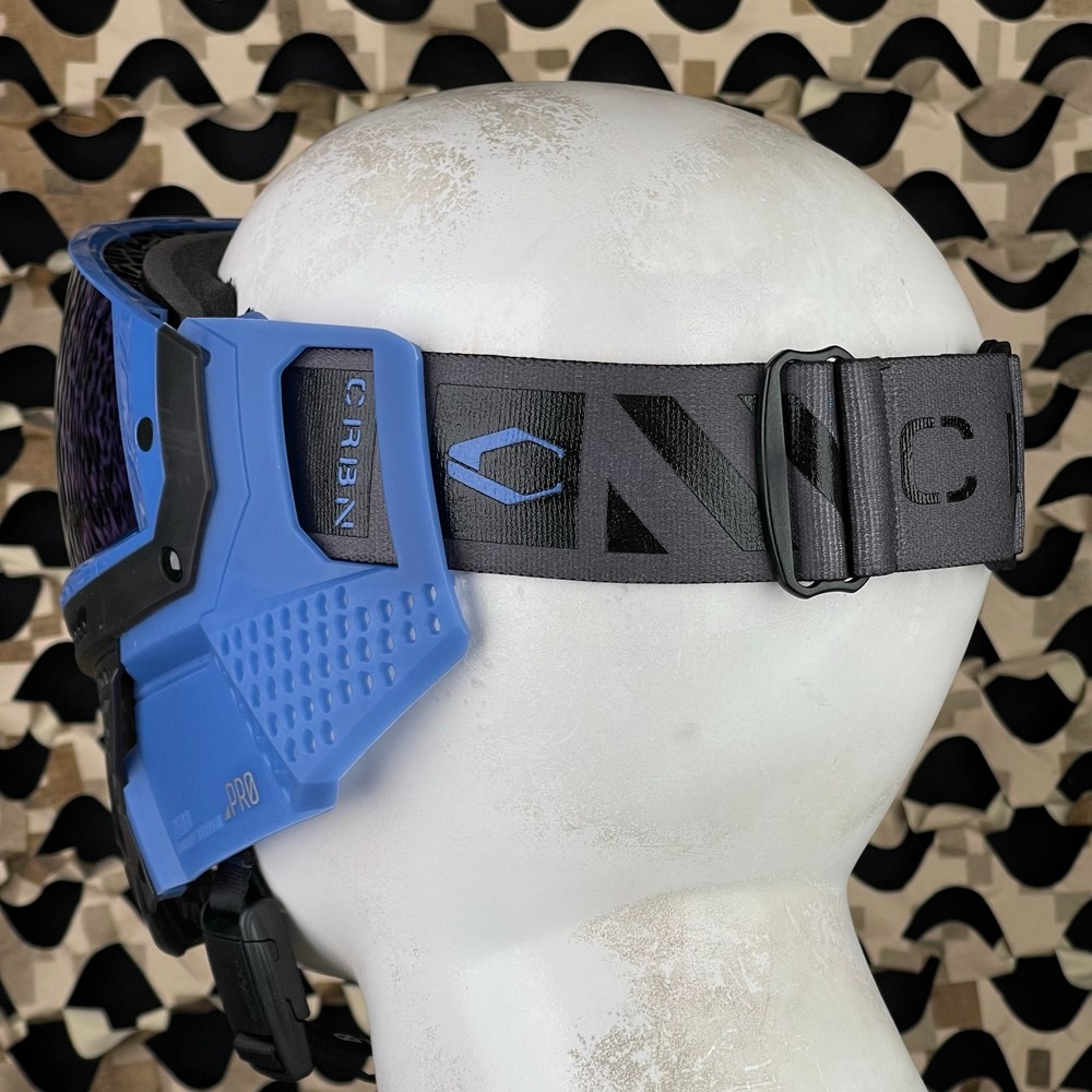 Carbon CRBN Zero Pro Paintball Mask (More Coverage) - Cryo - Grey - Leaf Mirror