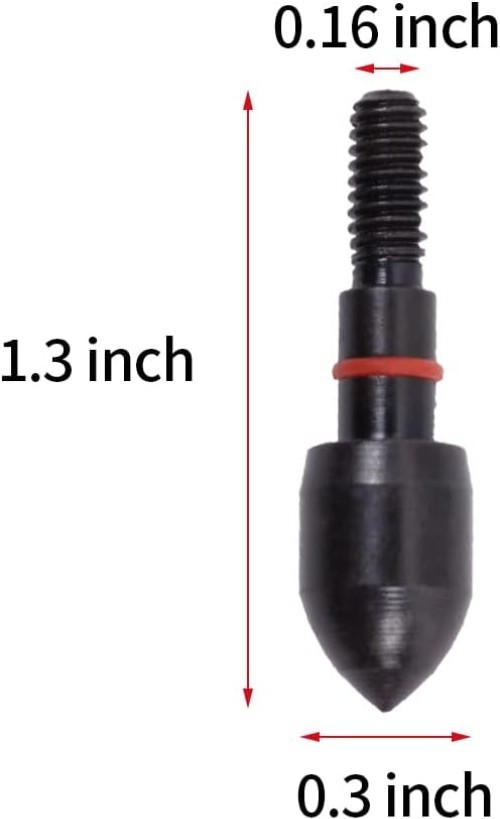 High Precision Archery Field Points - 12 Durable Alloy Tips for Crossbows & Bows