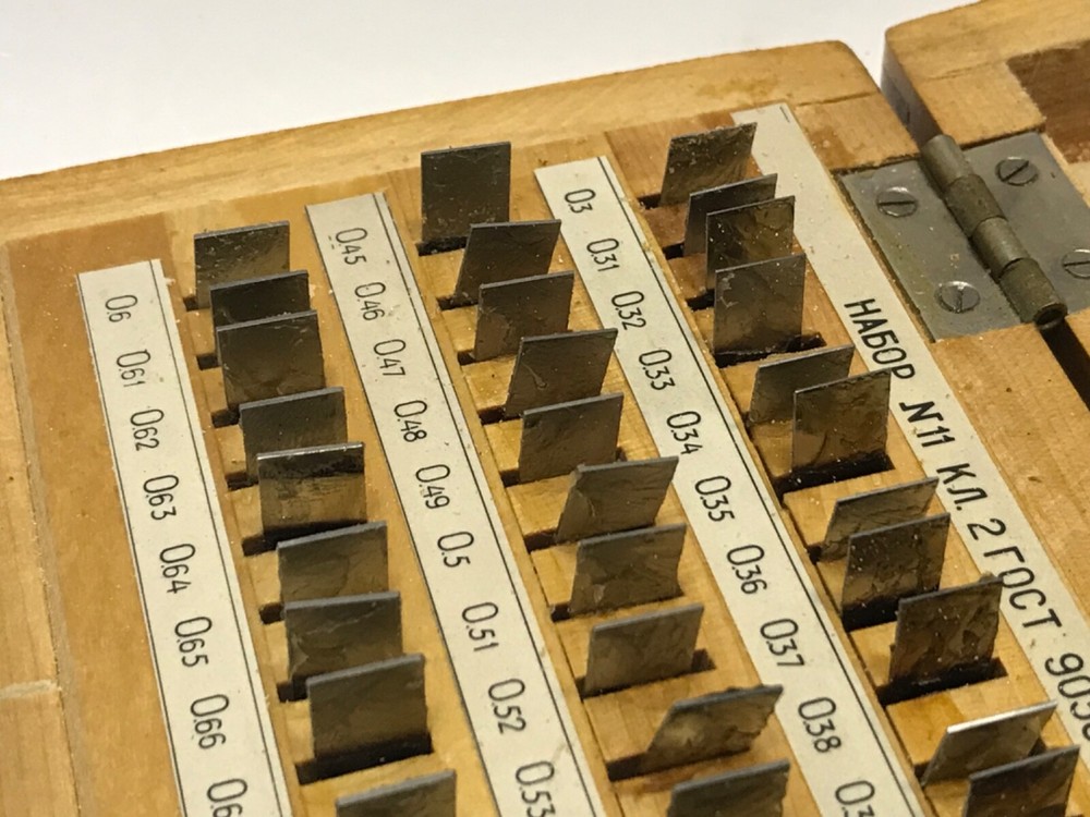 Set of Precision Measuring Blocks Plane-Parallel Length Measures Набор №11 КЛ