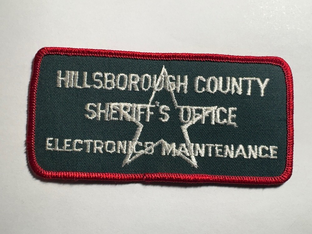 Hillsborough County Florida Sheriff Electronic Maintenance Patch