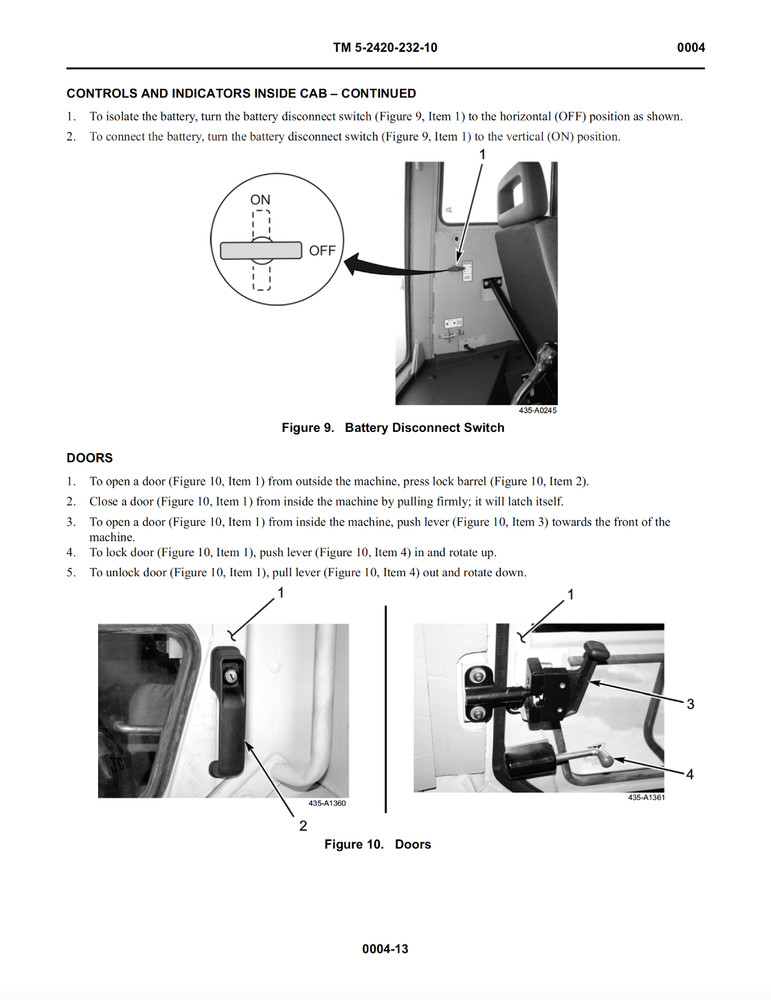 516 Page HIGH MOBILITY ENGINEER EXCAVATOR TYPE I (HMEE-I) Operator Manual On CD