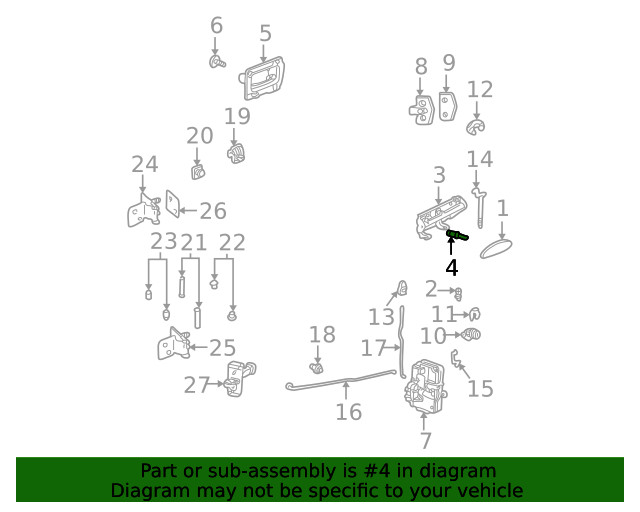 Genuine GM Front Tie Down Bracket Rivet 11519023