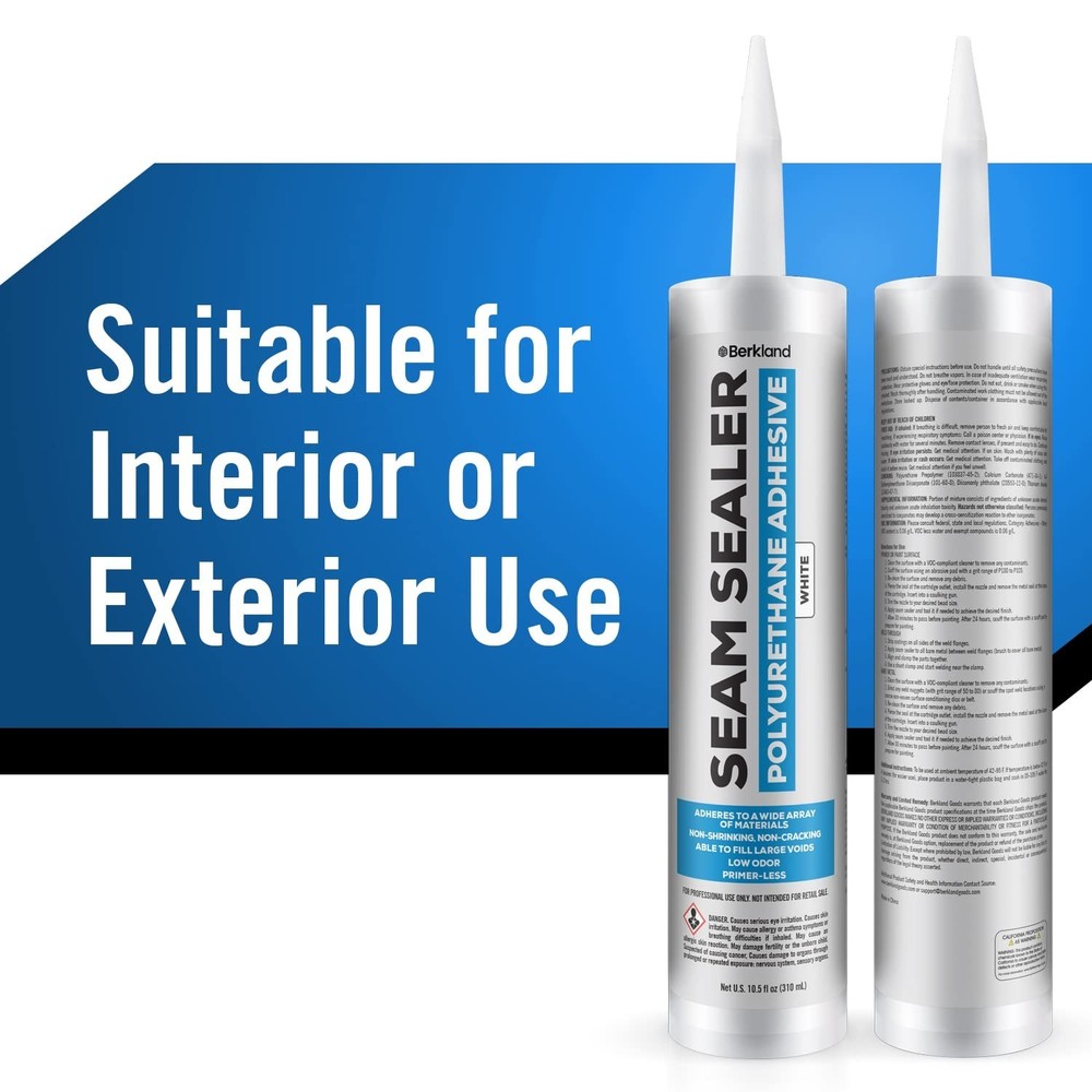 [2 Pack] Polyurethane Seam Sealer Automotive Compound Kit - Durable & Flexibl...
