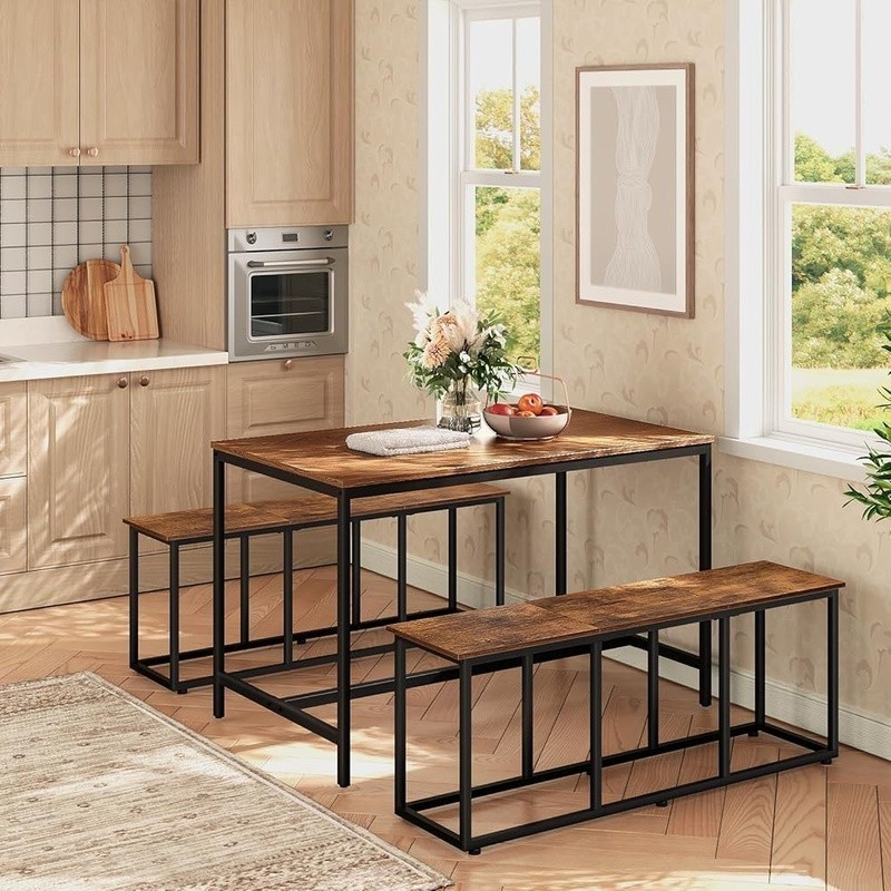 Multifunctional Dining Bench Indoor Outdoor Seating Versatile Easy Assembly New