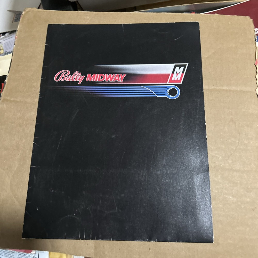 Original Bally Midway Sales Folder ARCADE Video GAME  Part